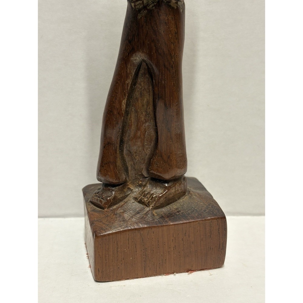 Figurine Sculpture Statue Old Traveling Man Brazil figurine 9 in Wood - Picture 5 of 12